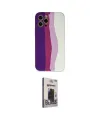 ieg™ iPhone 12 Pro Max Kılıf Yadigar Çizgi - Siyah Bilvis Hayalet Cam Ekran Koruyucu