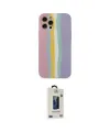 ieg™ iPhone 12 Pro Max Kılıf Yadigar Çizgi - Siyah Bilvis Hayalet Cam Ekran Koruyucu