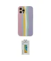 ieg™ iPhone 12 Pro Max Kılıf Yadigar Çizgi - Siyah Polymer Nano Ekran Koruyucu