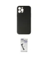 ieg™ iPhone 12 Pro Max Kılıf Yadigar Klasik - Şeffaf Uv Polymer Nano Ekran Koruyucu