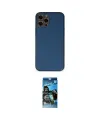 ieg™ iPhone 12 Pro Max Kılıf Yadigar Klasik - Siyah 34D Izgaralı Cam