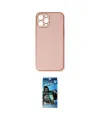 ieg™ iPhone 12 Pro Max Kılıf Yadigar Klasik - Siyah 34D Izgaralı Cam