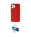 ieg™ iPhone 12 Pro Max Kılıf Yadigar Klasik - Siyah 3D Antistatik Seramik Nano Ekran Koruyucu