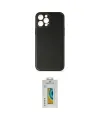 ieg™ iPhone 12 Pro Max Kılıf Yadigar Klasik - Siyah Polymer Nano Ekran Koruyucu