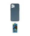 ieg™ iPhone 12 Pro Max Kılıf Yadigar Yansıma Serisi - Siyah 18D Cam Ekran Koruyucu