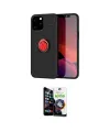 ieg™ iPhone 12 Pro Max Kılıf Yankı Form Prime - Şeffaf Temperli Cam Ekran Koruyucu