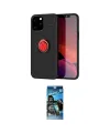 ieg™ iPhone 12 Pro Max Kılıf Yankı Form Prime - Siyah 34D Izgaralı Cam