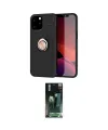 ieg™ iPhone 12 Pro Max Kılıf Yankı Form Prime - Siyah 360 Mat Full Body Arka Koruyucu