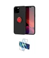 ieg™ iPhone 12 Pro Max Kılıf Yankı Form Prime - Siyah 3D Antistatik Cam Ekran Koruyucu