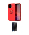 ieg™ iPhone 12 Pro Max Kılıf Yankı Form Prime - Siyah 3D Antistatik Hayalet Cam Ekran Koruyucu