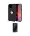 ieg™ iPhone 12 Pro Max Kılıf Yankı Form Prime - Siyah 3D Antistatik Hayalet Cam Ekran Koruyucu