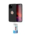 ieg™ iPhone 12 Pro Max Kılıf Yankı Form Prime - Siyah 5D Eko Cam Ekran Koruyucu