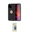 ieg™ iPhone 12 Pro Max Kılıf Yankı Form Prime - Siyah 6D Mat Seramik Hayalet Nano Ekran Koruyucu