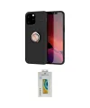 ieg™ iPhone 12 Pro Max Kılıf Yankı Form Prime - Siyah Polymer Nano Ekran Koruyucu