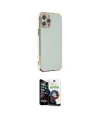 ieg™ iPhone 12 Pro Max Kılıf Yankı Serisi - Şeffaf Temperli Cam Ekran Koruyucu