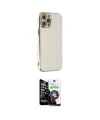 ieg™ iPhone 12 Pro Max Kılıf Yankı Serisi - Şeffaf Temperli Cam Ekran Koruyucu