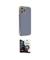 ieg™ iPhone 12 Pro Max Kılıf Yankı Serisi - Şeffaf Temperli Cam Ekran Koruyucu