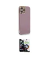 ieg™ iPhone 12 Pro Max Kılıf Yankı Serisi - Şeffaf Temperli Cam Ekran Koruyucu