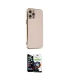 ieg™ iPhone 12 Pro Max Kılıf Yankı Serisi - Şeffaf Temperli Cam Ekran Koruyucu