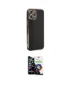 ieg™ iPhone 12 Pro Max Kılıf Yankı Serisi - Şeffaf Temperli Cam Ekran Koruyucu