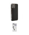 ieg™ iPhone 12 Pro Max Kılıf Yankı Serisi - Şeffaf Uv Polymer Nano Ekran Koruyucu