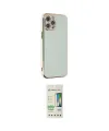 ieg™ iPhone 12 Pro Max Kılıf Yankı Serisi - Siyah 20D Premium Cam Ekran Koruyucu