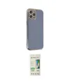 ieg™ iPhone 12 Pro Max Kılıf Yankı Serisi - Siyah 20D Premium Cam Ekran Koruyucu