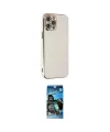 ieg™ iPhone 12 Pro Max Kılıf Yankı Serisi - Siyah 34D Izgaralı Cam