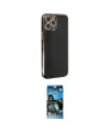 ieg™ iPhone 12 Pro Max Kılıf Yankı Serisi - Siyah 34D Izgaralı Cam