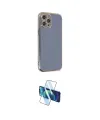 ieg™ iPhone 12 Pro Max Kılıf Yankı Serisi - Siyah 3D Antistatik Cam Ekran Koruyucu