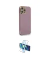 ieg™ iPhone 12 Pro Max Kılıf Yankı Serisi - Siyah 3D Antistatik Cam Ekran Koruyucu