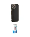 ieg™ iPhone 12 Pro Max Kılıf Yankı Serisi - Siyah 5D Eko Cam Ekran Koruyucu