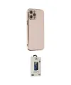 ieg™ iPhone 12 Pro Max Kılıf Yankı Serisi - Siyah Bilvis Hayalet Cam Ekran Koruyucu