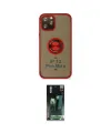 ieg™ iPhone 12 Pro Max Kılıf Yörünge Çizgi - Şeffaf 360 Full Body Arka Koruyucu