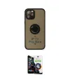 ieg™ iPhone 12 Pro Max Kılıf Yörünge Çizgi - Şeffaf Temperli Cam Ekran Koruyucu