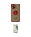 ieg™ iPhone 12 Pro Max Kılıf Yörünge Çizgi - Siyah 20D Premium Cam Ekran Koruyucu