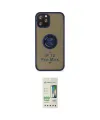 ieg™ iPhone 12 Pro Max Kılıf Yörünge Çizgi - Siyah 20D Premium Cam Ekran Koruyucu