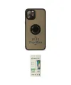 ieg™ iPhone 12 Pro Max Kılıf Yörünge Çizgi - Siyah 20D Premium Cam Ekran Koruyucu