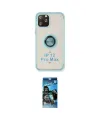 ieg™ iPhone 12 Pro Max Kılıf Yörünge Çizgi - Siyah 34D Izgaralı Cam