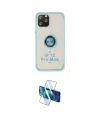 ieg™ iPhone 12 Pro Max Kılıf Yörünge Çizgi - Siyah 3D Antistatik Cam Ekran Koruyucu