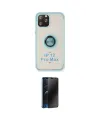 ieg™ iPhone 12 Pro Max Kılıf Yörünge Çizgi - Siyah 3D Antistatik Hayalet Cam Ekran Koruyucu