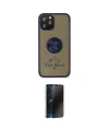 ieg™ iPhone 12 Pro Max Kılıf Yörünge Çizgi - Siyah 3D Antistatik Hayalet Cam Ekran Koruyucu