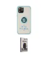 ieg™ iPhone 12 Pro Max Kılıf Yörünge Çizgi - Siyah Bilvis Hayalet Cam Ekran Koruyucu