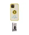 ieg™ iPhone 12 Pro Max Kılıf Yörünge Çizgi - Siyah Bilvis Hayalet Cam Ekran Koruyucu