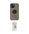 ieg™ iPhone 12 Pro Max Kılıf Yörünge Çizgi - Siyah Mat Seramik Nano Ekran Koruyucu