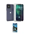 ieg™ iPhone 12 Pro Max Kılıf Zirve Doku - Siyah 34D Izgaralı Cam