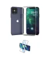 ieg™ iPhone 12 Pro Max Kılıf Zirve Doku - Siyah 3D Antistatik Cam Ekran Koruyucu