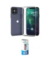 ieg™ iPhone 12 Pro Max Kılıf Zirve Doku - Siyah 5D Eko Cam Ekran Koruyucu