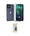 ieg™ iPhone 12 Pro Max Kılıf Zirve Doku - Siyah 6D Mat Seramik Hayalet Nano Ekran Koruyucu