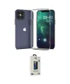 ieg™ iPhone 12 Pro Max Kılıf Zirve Doku - Siyah Bilvis Hayalet Cam Ekran Koruyucu